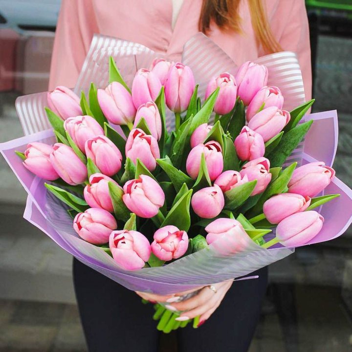 25 тюльпанов "Айс крем" в Туле