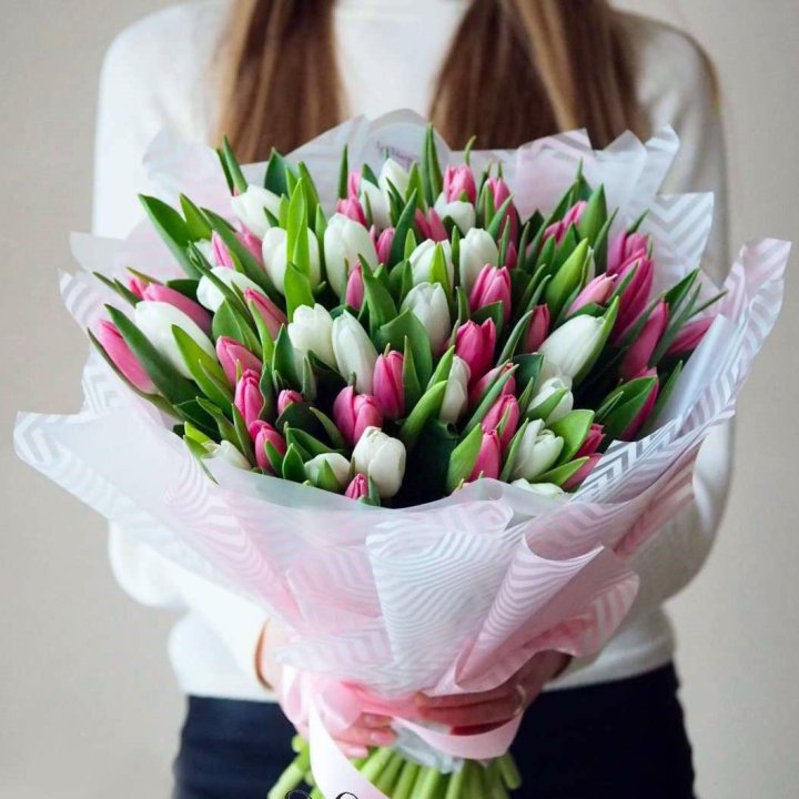 Букет тюльпанов "Лолита" в Туле